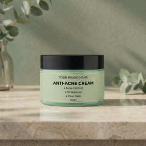Crema Facial Herbal Premium Anti-Acné para Piel Normal |   Fórmula Botánica Natural de Neem y Cúrcuma para el Control de la Grasa y Reducción de Granos, Suave - Product Image 2