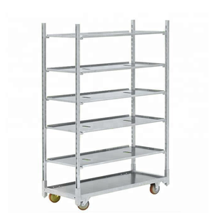 Chariot à roulettes en acier OEM ODM, durable et pliable, pour entrepôt et fleurs, marque <span class=keywords><strong>Zenda</strong></span>, garantie 1 an, capacité personnalisable - Product Image 2