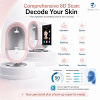 Analizador de Piel Comercial 3D con IA de 40 Millones de Píxeles, Pantalla Táctil de 7 Pulgadas para Análisis de Rostro, Cabeza y Labios, con WiFi/Bluetooth