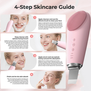 <span class=keywords><strong>Brosse</strong></span> <span class=keywords><strong>nettoyante</strong></span> électrique 2-en-1 en silicone pour le <span class=keywords><strong>visage</strong></span>, exfoliant sonique, extracteur de pores, nettoyage en profondeur à domicile pour les soins de la peau - Product Image 3