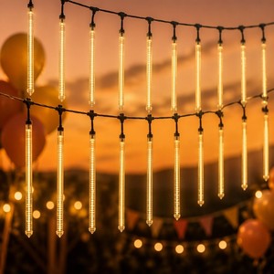 Luces LED de Lluvia de Meteoros, Tubos de Luz Impermeables para Exteriores, Decoración Navideña, Lámpara de Hadas, <span class=keywords><strong>Estrella</strong></span> Fugaz, Decoración de Jardín - Product Image 1
