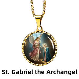 Pendentifs de style religieux GIVELUCK Saint <span class=keywords><strong>Gabriel</strong></span> l'Archange avec pendentif Zen Espérance et Courage - Product Image 3