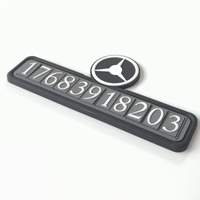 Plaque de numéro de téléphone personnalisée pour voiture avec adhésif 3M, antidérapante, durable, étanche, pour volant, bureau, stationnement, affichage de contact