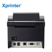 Impresora de Etiquetas Térmica Directa de Escritorio Xprinter XP-350BM de 3 Pulgadas, Impresora de Etiquetas de Rollo a Rollo con Impresora de Códigos de Barras USB