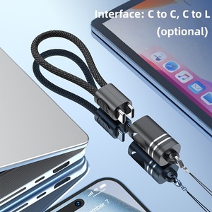 Cable de Carga Personalizado con Molde PD de 27 W, Tipo-C a L, con Cordón de Nailon y Llavero, con Carga Rápida para <span class=keywords><strong>iPhone</strong></span> <span class=keywords><strong>14</strong></span> y 13 Pro - Product Image 2
