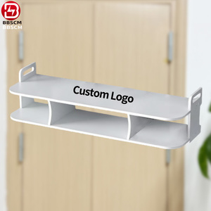 Support <span class=keywords><strong>mural</strong></span> pour téléviseur Wifi, sans perçage, boîte <span class=keywords><strong>de</strong></span> <span class=keywords><strong>rangement</strong></span> pour décodeur et routeur, étagère <span class=keywords><strong>de</strong></span> salle <span class=keywords><strong>de</strong></span> bain en métal et plastique - Product Image 1
