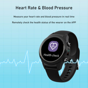 Montre connectée GPS avec écran tactile rond, carte SIM 4G, suivi de la forme physique, dispositif portable pour les soins aux personnes âgées, avec alerte de chute - Product Image 6