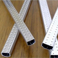 Barre d'espacement en aluminium 7A, soudure sans soudure haute fréquence, isolation pour double vitrage, bande en aluminium, barre d'espacement en aluminium, espaceur d'air