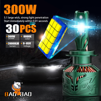Phares LED de voiture en gros 300W 28000LM 6000K DC9-85V IP68 H4 H7 H11 9005 9006 Ampoule de phare pour les magasins de pièces automobiles