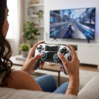 Manette sans fil GAMINJA pour PS5, joysticks à effet Hall, pavé tactile, bouton Turbo, manette de jeu haute sensibilité