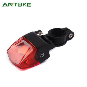 Antuke Bicycle Taillight Led Waterproof 4 Modes <b>Mountain</b> Road <b>Bike</b> <b>Light</b> Left Side Mount Red Plastic - Product Image 1