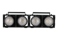 Luces LED COB RGBLAC de Doble Cabezal IP65 para Escenarios, Construcción de Aleación de Aluminio, con Control DMX512 para DJ, Discotecas, Conciertos y Exteriores