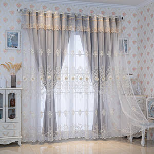 Rideaux à une couche haut de gamme de style européen Tissu moderne simple Translucidus Sheer - Product Image 3
