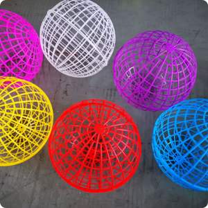 Balle d'entraînement pour animaux de compagnie en plein air, <span class=keywords><strong>cage</strong></span> roulante durable pour petits animaux de compagnie, favorise l'exploration de l'exercice, assemblage rapide lavable - Product Image 2