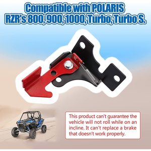 Freno de estacionamiento Retrofit para Polaris RZR 800 900 1000 Turbo, mecanismo metálico rojo con resorte - Product Image 5