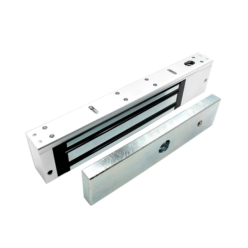 Sistema de Cerradura magnética eléctrica para puerta, 350KG, 800lbs, para vidrio/madera/Metal, Control de acceso de puerta individual o doble, cierre magnético