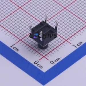 TS-1002-07026 Tactile Switch Through hole Component (THT)-4P,6x6mm Switch Single Pole Single Throw Round Button Through Hole 6mm - Product Image 2