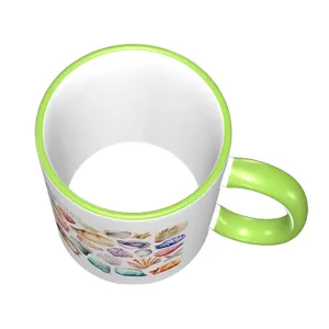 Taza térmica de cerámica de color de 11oz con imagen personalizada, diseño de dibujos animados con asa, apta para lavavajillas y microondas, almacenada y lista para Halloween - Product Image 2