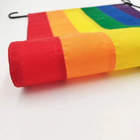 Drapeau de jardin double face personnalisé pour l'extérieur, thème Fierté Gay, 30x45cm (12x18 pouces), vente en gros