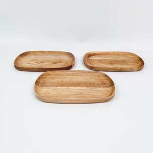 Assiette en bois ronde créative pour servir des aliments <span class=keywords><strong>Plateau</strong></span> à <span class=keywords><strong>dessert</strong></span> Sushi <span class=keywords><strong>Fromage</strong></span> écologique pour bibelots et présentoirs de fruits - Product Image 2