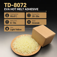 Adhésif thermofusible EVA pour scellage de cartons ondulés, colle d'emballage haute viscosité à séchage rapide, fourni par l'usine