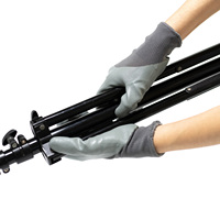 Gants de travail en polyester 13 jauges, très demandés, avec revêtement en nitrile lisse 3/4, durables et flexibles, couleur et logo personnalisables