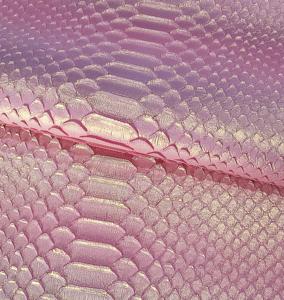 可定制三维金属蛇皮超细纤维皮革耐磨防水包鞋-聚氨酯制成 - Product Image 1