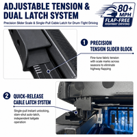 Bâche souple en vinyle enroulable pour Nissan Titan Frontier 2019-2026, Chevrolet Silverado 1500, benne de 5'10'', accessoires pour camionnettes
