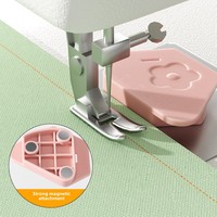 Kit de couture Portable Machine à coudre magnétique forte positionnement nouvel outil de bord de tissu polyvalent polygonal gradué mode
