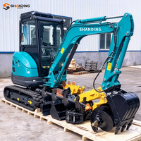 Livraison Gratuite Mini-Excavatrice 3,5 Tonnes, Pelle Hydraulique, Haute Réputation, Chine, Modèles 1t, 1.5t, 1.7t, 3 Tonnes
