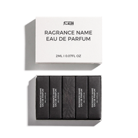 Ensemble de flacons de parfum miniatures élégants en verre, échantillons de 2 ml, 3 ml, 5 ml pour cadeau avec boîte personnalisée