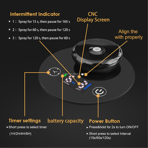 Mini máquina de aroma de metal con pilas, difusores de aroma de aceite esencial para coche USB - Product Image 5