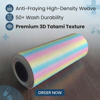 Patch brodé personnalisé en tissu tatami japonais bleu foncé avec transfert thermique pour patchs en silicone