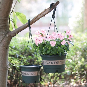 Venta caliente Garden Bunting <span class=keywords><strong>Aureum</strong></span> 6,5 8 10 pulgadas Maceta redonda de plástico para colgar galones - Product Image 4