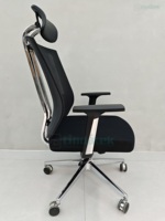 Usine Chaise De Bureau Chaise Pivotante De Bureau avec Pieds Croisés Moyen Dos Tournant Appui-Tête Ordinateur pour Home Room Manager