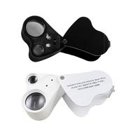 Loupe de Bijoutier 30X 60X, Loupe Grossissante pour Pièces de Monnaie, Loupe Oculaire de Poche pour Bijoux
