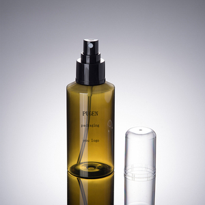 Chai đựng mỹ phẩm <span class=keywords><strong>PET</strong></span> nâu 100ml có sẵn, chai trong suốt với vòi bơm đen, chai lotion 150ml dùng cho serum dưỡng da - Product Image 6