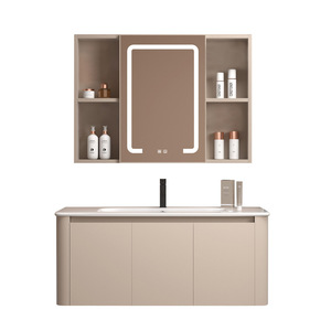 Meuble <span class=keywords><strong>de</strong></span> salle <span class=keywords><strong>de</strong></span> bain en aluminium spatial tout-en-un <span class=keywords><strong>avec</strong></span> lavabo <span class=keywords><strong>et</strong></span> toilettes, design modulaire nordique, combinaison murale - Product Image 5