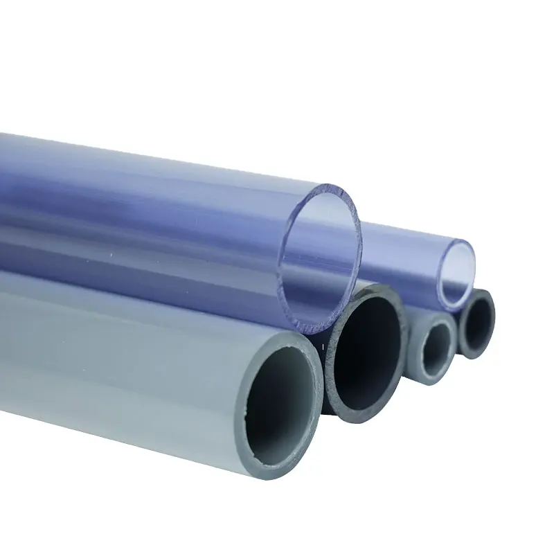 ASTM Clear Pvc Pipe Pvc Pipe Large Diameter 20Mm-160Mm 1 2 3 4 5 6 Inch Plastic Clear Transparent pvc water pipes