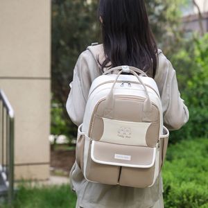 Outdoor Travel Baby Supplies Storage Bag Simple <b>Large</b> Capacity Mommy <b>Backpacks</b> - Product Image 2