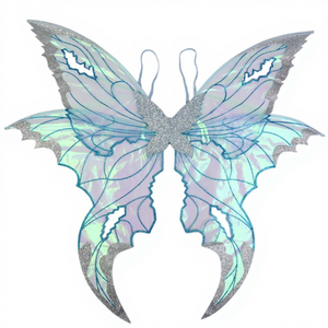 Novedad 2026: Accesorios de disfraz COS originales para fiestas y festivales, diseño transfronterizo, mariposa geométrica con ojales, estilo elfo. - Product Image 1