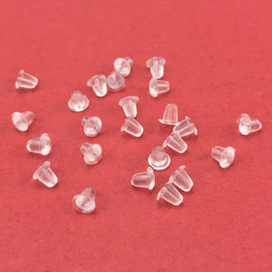 Transparente 5mm Pendientes Backs 5000 unids/bolsa Goma de silicona suave Accesorios de joyería Bullet Stopper Ear Plug Nuts Prevenir Alergias Seguridad - Product Image 5