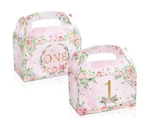 Fiori rosa 1 una prima festa di compleanno <span class=keywords><strong>regalo</strong></span> di caramelle consegna scatola di caramelle baby ONE full year of life party - Product Image 3