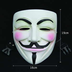 Masque en résine à motif de crâne V, thème <span class=keywords><strong>film</strong></span>, pour Halloween, mascarade, fête d'<span class=keywords><strong>horreur</strong></span>, demi-visage - Product Image 4