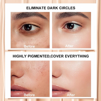 Vente Flash Cosmétiques Maquillage Correcteur Sourcils Crème Couvrance Totale Pot Marque Privée Correcteur Sourcils Foncés