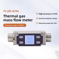 Débitmètre massique thermique de haute précision pour air comprimé, oxygène, hydrogène, dioxyde de carbone, capteur MEMS résistant à la pression