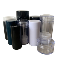 Déodorant écologique bâton container/Blanc Baume Pour Les Lèvres Tube Contenant stick Déodorant En Stock Avec Faible Quantité Minimale De Commande 15g 30g 50g 75g