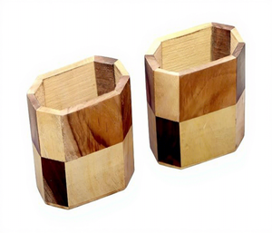 Handmade Wooden <b>Pen</b> Holder Desk Organizer Natural Wood Pencil Cup Office Stationery Organizer - Product Image 6