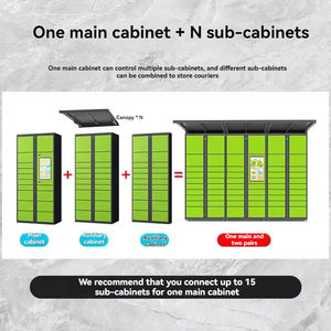 Casier de livraison de <span class=keywords><strong>colis</strong></span> intelligent <span class=keywords><strong>à</strong></span> écran tactile imperméable <span class=keywords><strong>à</strong></span> l'eau écologique pour l'extérieur Boîte de dépôt de <span class=keywords><strong>colis</strong></span> électronique - Product Image 2