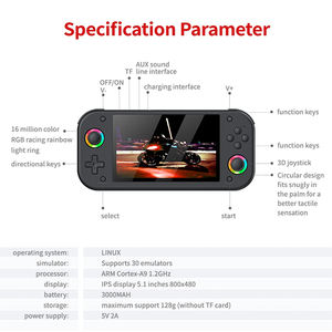 Consola de Juegos Portátil M26, Pantalla de 5.1 Pulgadas, Resolución 800x480, 64 GB, Sistema Linux, Consola de Videojuegos Retro Clásica con 20000 Juegos, Wi-Fi - Product Image 5
